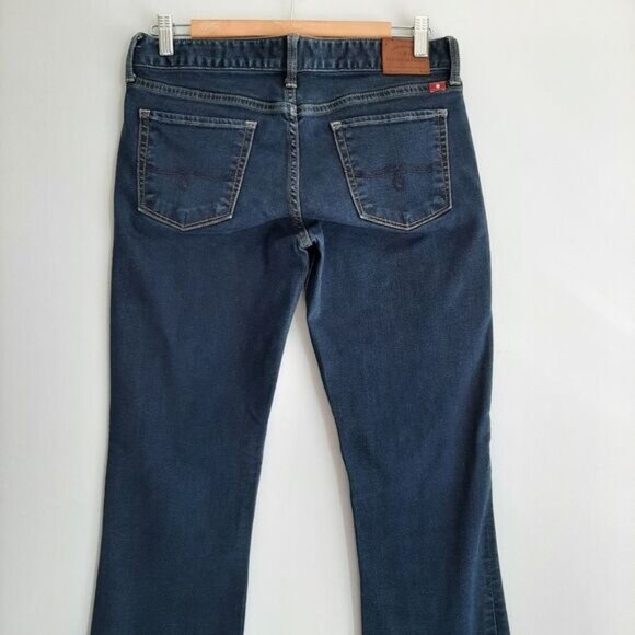 LUCKY BRAND Leyla Boot Dark Blue Jeans Sz 6/28 R - Picture 5 of 11